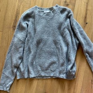 gray sweater